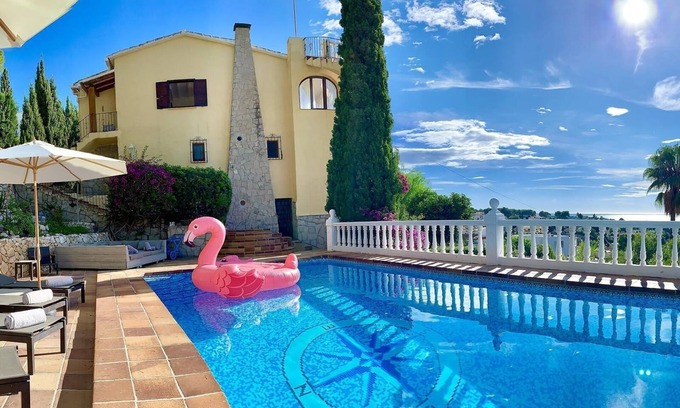 Benissa Coast Villa | Villa 'Robis Moraira' with Sea View, Wi-Fi and Air Conditioning