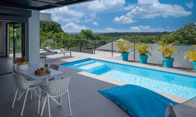 Sainte-Anne Villa | Villa Si ! Deluxe-Private Pool-Sea View