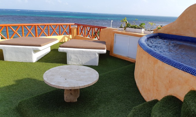 Puerto Morelos Villa | Villa Sirenas Has A Great View And Quiet Place.