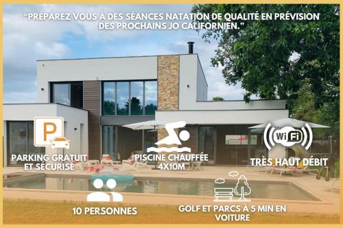 Pessac Villa | Villa Soléa - Villa avec Jardin et piscine - Proche Parcs et Golf