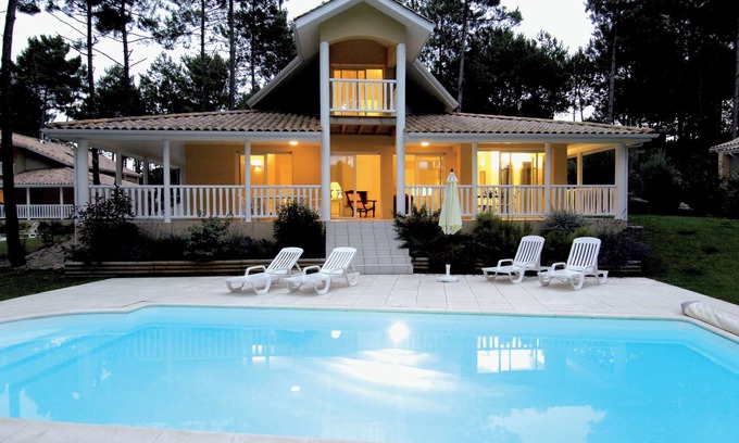 Lacanau-Ocean Villa | Villa supérieure pour 4 | Piscine privée | Jardin
