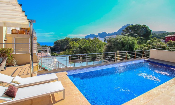 Cala San Vicente House | Villa with detached house, air conditioning, wifi, garden, private swimming pool