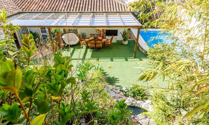 Benajarafe Villa | Villa with private pool with jacuzzi and dream gardens