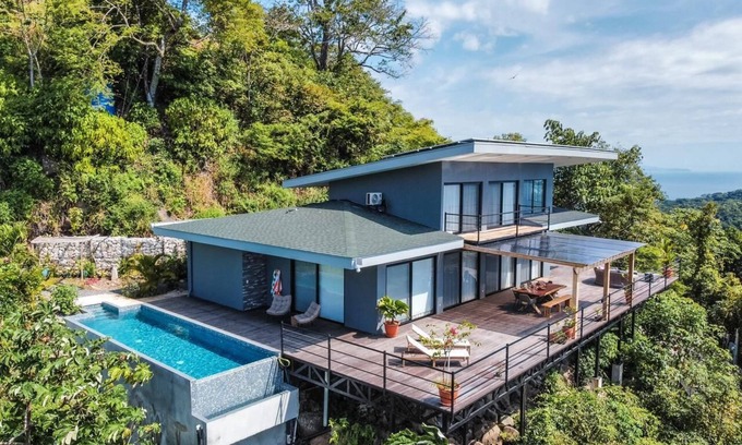 Paquera Villa | Villa with Stunning Isla Tortuga Ocean View, Near Curu Park & Ferry in Blue Zone