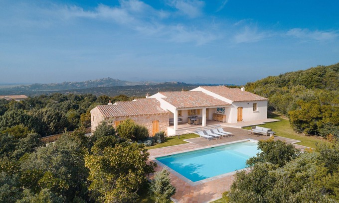 Arzachena Villa | Villa 'Zino' with Sea View, Private Pool and Wi-Fi