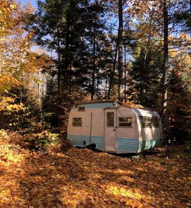 Chatham House | Vintage Camper Rental for Secluded Getaway in Chatham Hills, New Hampshire