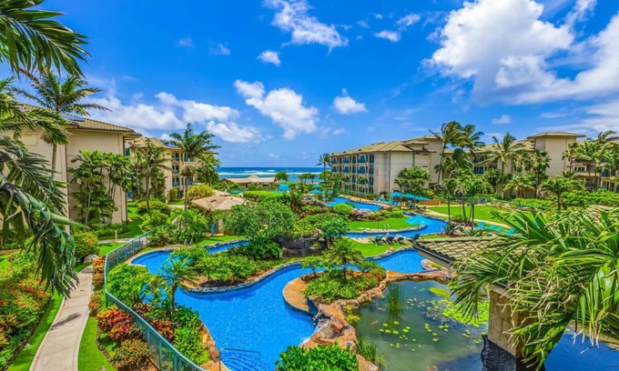 Wailua Condo | Waipouli Beach Resort Exquisite Beautifully Decorated Extra Large Luxury