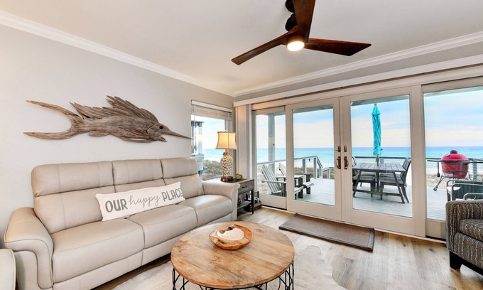 Laguna Beach Estates House | Walk out the deck to the sand - Beachfront Home - DRIFT AWAY