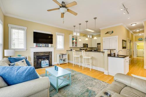 Wilmington Beach Apartment | Walk to Beach Coastal Carolina Home with Decks!
