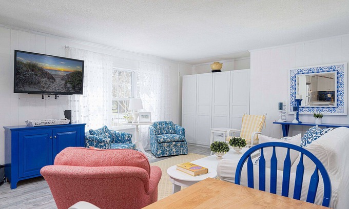 Hyannis Apartment | Walk To Beaches, Main Street, and Harbor. 1BR Cottage. Quiet Area. Captain Gosnold Village 12A