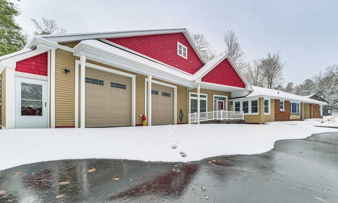 Rogers City House | Walk to Lake Huron Beaches: Home w/Fire Pit!