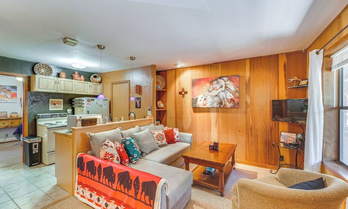 Angel Fire Condo | Walk to Ski Slopes: Angel Fire Condo w/Fireplace!