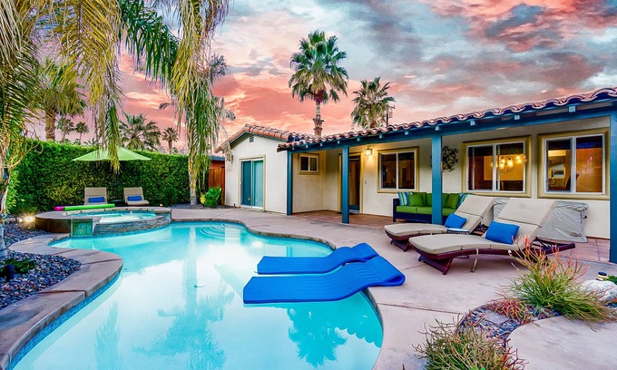 Warm Sands House | Warm Sands Oasis | 2 Master Suites, Private Pool, Hot Tub & Outdoor Fireplace