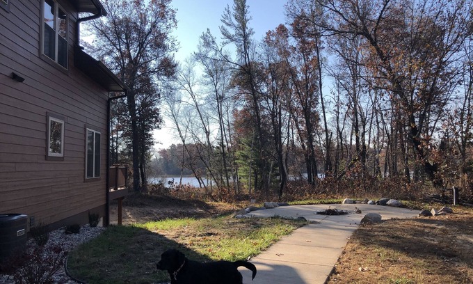 New Lisbon House | Water view 3 acres, near Dells, Cranberry Fest, firepit, private trails