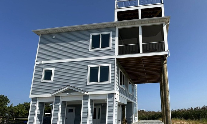 Broadkill Beach House | Water Views I Rooftop Deck with Spectacular 360 Views I Dog Friendly I Elevator