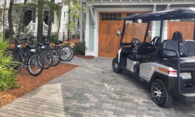Sand Hill Apartment | Watercolor/Golf Cart/Heated Pools/Bikes