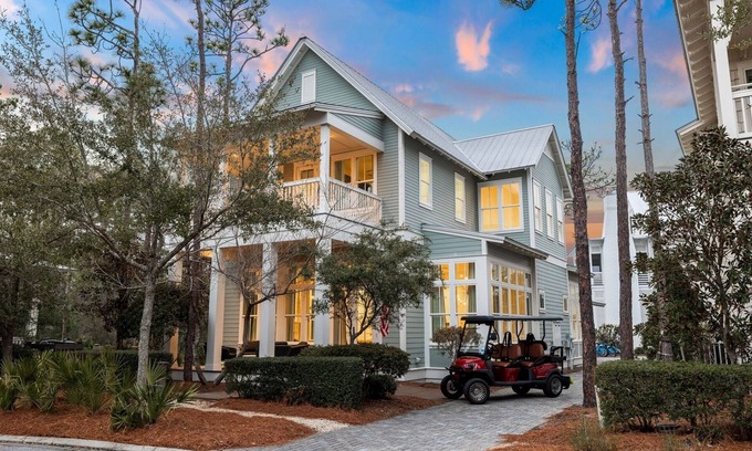Watercolor House | WaterColor! With Private Pool, Hot Tub, LSV & 4 Bikes!