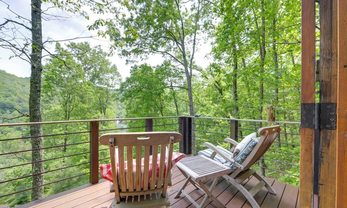Cullowhee Cabin | Waterfall Views - 'Blue Ghost' Cabin in Cullowhee!