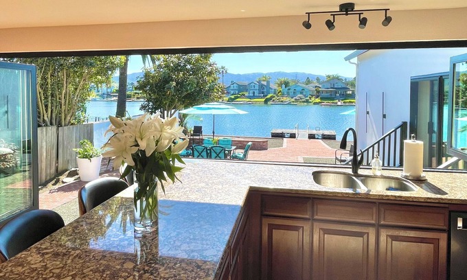 Novato House | Waterfront 4 bd 3ba Home. Close to SF, wine country & race track. Pet Friendly!