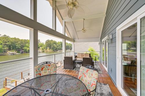 New London House | Waterfront Badin Lake Getaway Boat Dock, Fire Pit