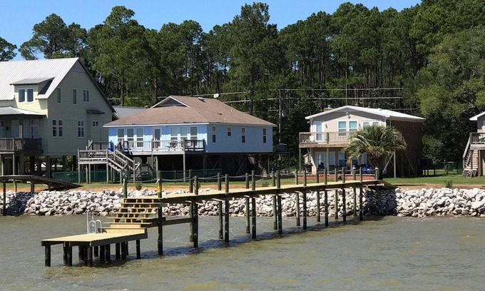 Alabama Gulf Coast House | Waterfront Bay House - Quiet, Spacious and Pet Friendly