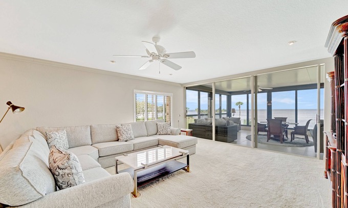 Burnt Store Marina Condo | Waterfront condo with gorgeous view, enclosed lanai, W/D, WiFi & community pool