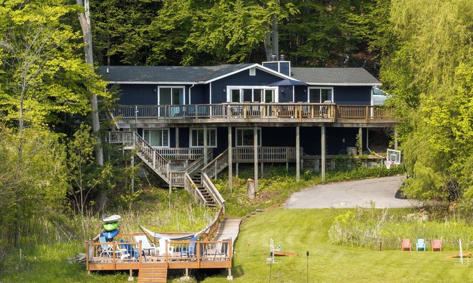 Rapid City House | Waterfront Deck + Dock: Torch Lake Home!
