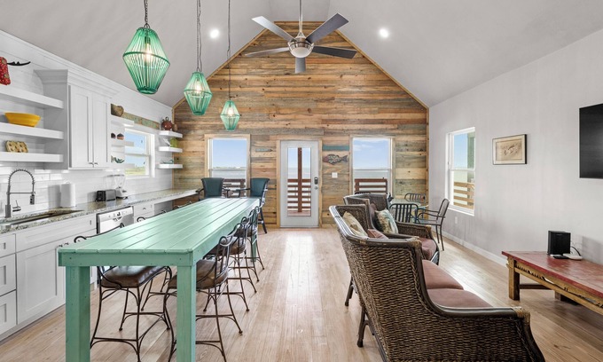 Flour Bluff House | Waterfront Escape w/Views | Shared Pool & Boat Dock | Orange Crush by AvantStay