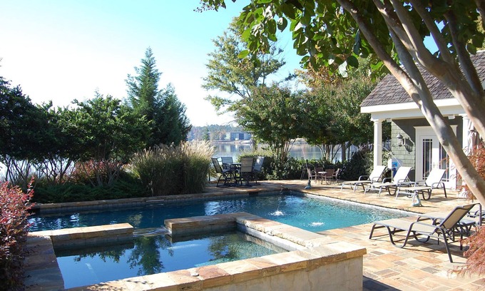 Lake Oconee House | Waterfront Home at Lake Oconee with Pool, Spa, and private dock