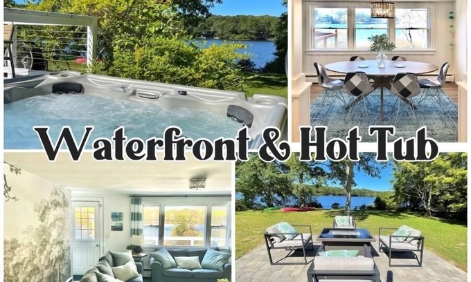 South Yarmouth House | WATERFRONT Kayaks & SUP’s ★ Pet friendly ★ HOT TUB ★ Firepit & FPL★ King bed