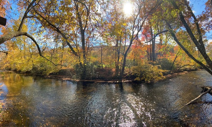 Horse Shoe Villa | Waterfront Mills River Villa, close to Asheville, pet-friendly