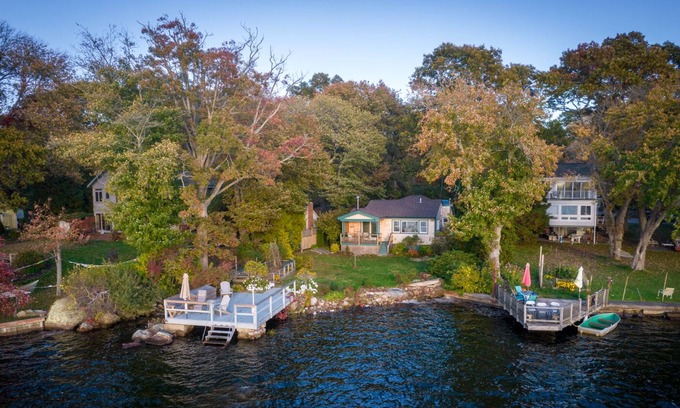 South Kingstown House | Waterfront on Indian Lake with dock, gorgeous sunsets