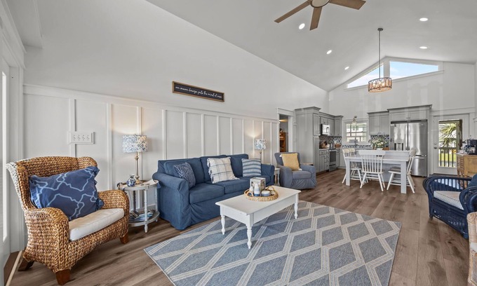 Sneads Ferry House | Waterfront Paradise: Ocean & Canal Views, Fishing, Updated & Steps from Beach