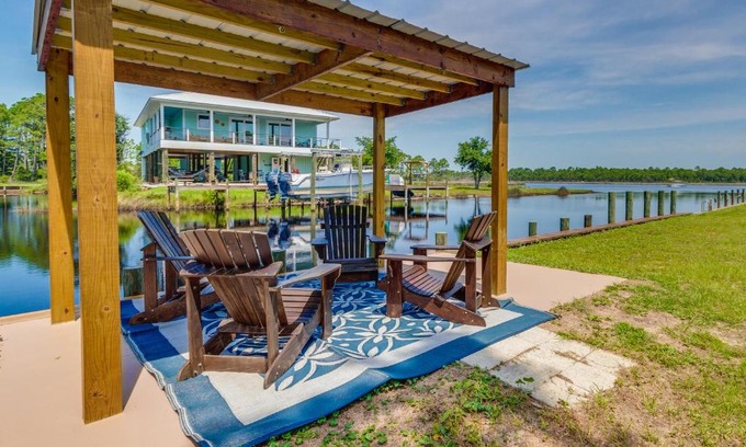 Ono Island House | Waterfront Pensacola Paradise with Boat Slips!
