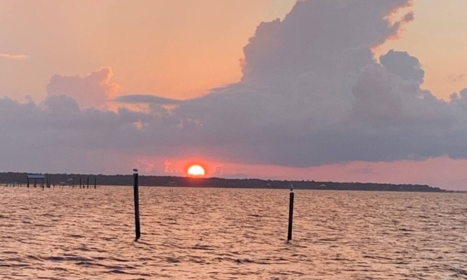 Ocean Springs House | Waterfront Serenity with great views of Horn Island!