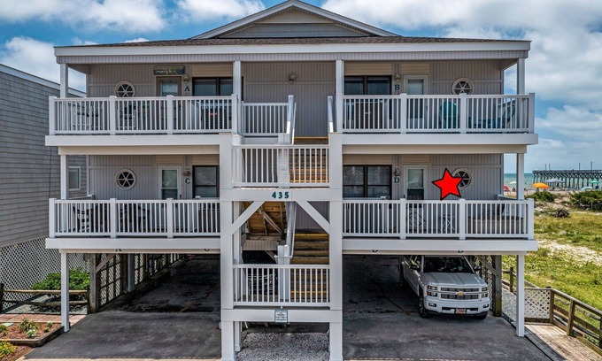 Holden Beach Condo | "Waters Edge 435-D" - Oceanfront Condo w/Community Pool, 2 Bedrooms/2 Bathrooms