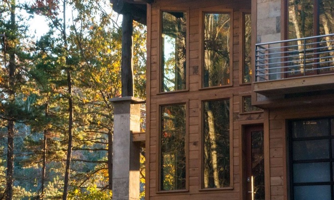 Bryson City Cabin | Watershed 03 - Free Train Tours + Custom Modern Luxury Cabin + Beautiful Sunset