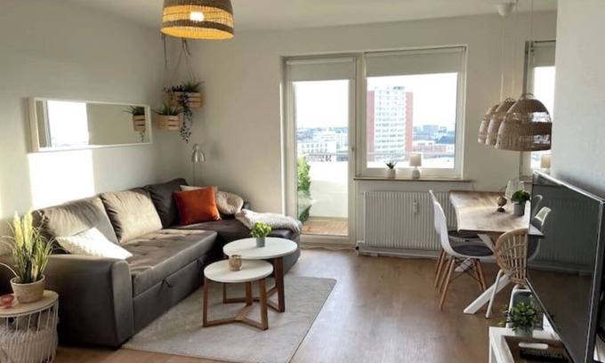 Mitte-Sud Apartment | Weser-City-Panorama | 2Zi | 9OG | 5P | Mitte