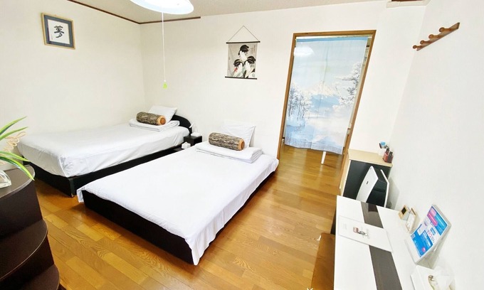 Tokushima Apartment | Western room Double bed family room 4 peoples /Tokushima Tokushima