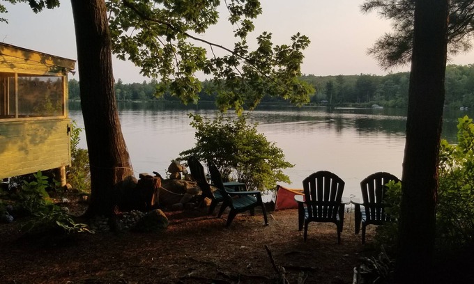 New Durham Cabin | Whispering Pines Waterfront Cabin