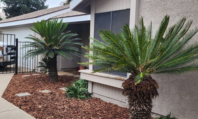 Visalia House | Whole Home- 3 Bedroom - 2 Bath- Quiet neighborhood with secure courtyard