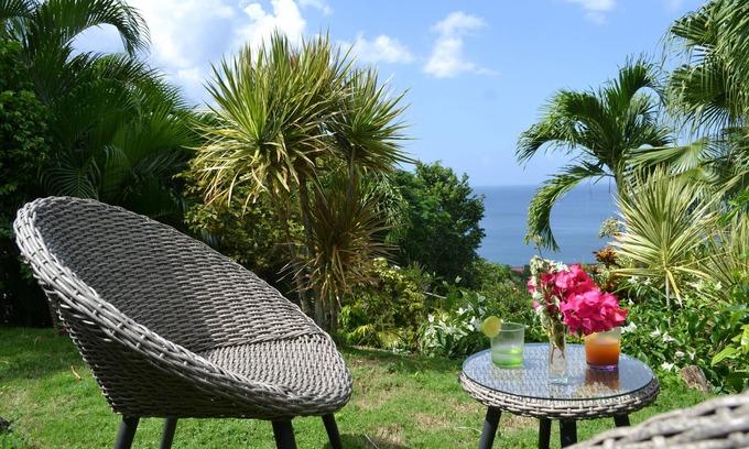 Deshaies Villa | Wide sea view, beautiful garden and private pool