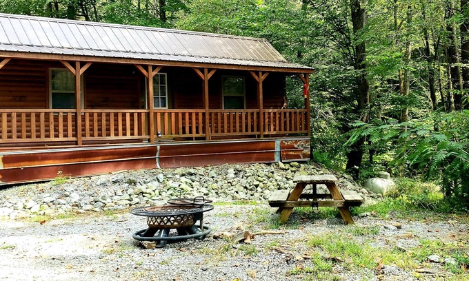 Elgin Cabin | Windrock Hideout Log Cabin Trails 26,27 and 43
