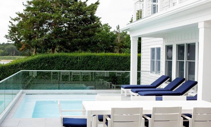 Aquebogue House | Winter Deal! Harbor Haven: Waterfront, Heated Pool, & Near NYC