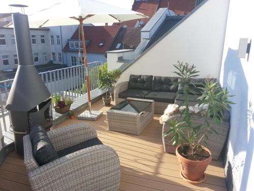 Oberdorla Apartment | Wohnung mit großer Dachterrasse im Herzen Greifswalds