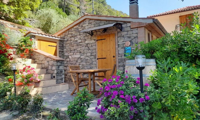Castellina Marittima House | Wonderful private villa for 4 people with A/C, WIFI, TV, patio, panoramic view and parking