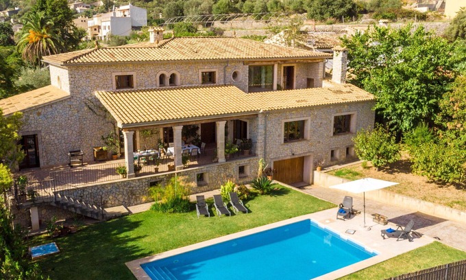 Mancor de la Vall Villa | Wonderful private villa with private pool, hot tub, A/C, WIFI, TV, patio and panoramic view