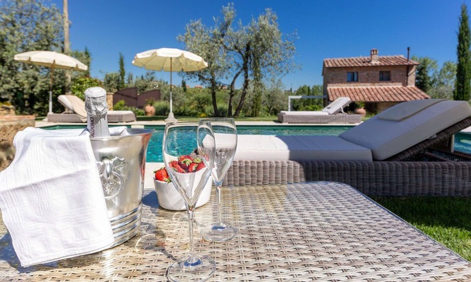 Gambassi Terme Villa | Wonderful private villa with WIFI, A/C, private pool, TV, terrace, parking, close to San Gimignano