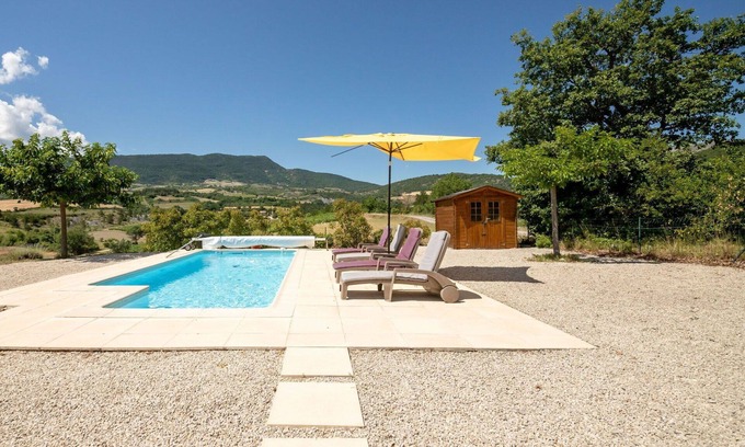 Sainte-Jalle House | Wonderful private villa for 6 guests with WIFI, private pool, TV, terrace, pets allowed and park.