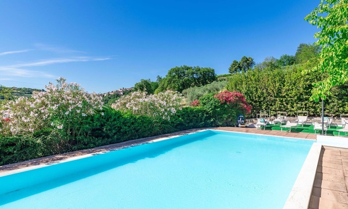 Cartoceto Villa | Wonderful private villa with private pool, WIFI, TV, patio, pets allowed and panoramic view